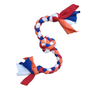 Monster gob snoofle toy in crystal, tangerine, fire and royal colours